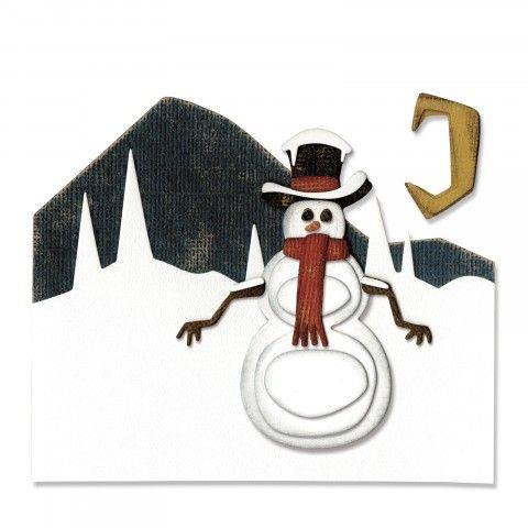 Sizzix Thinlits, Snowman Scene, Tim Holtz