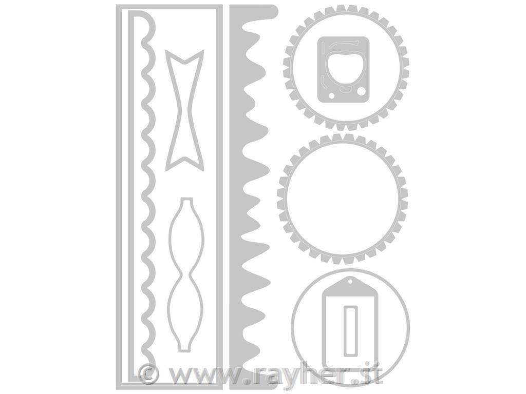 Sizzix Thinlits Plus šablone, Tortica in dodatki