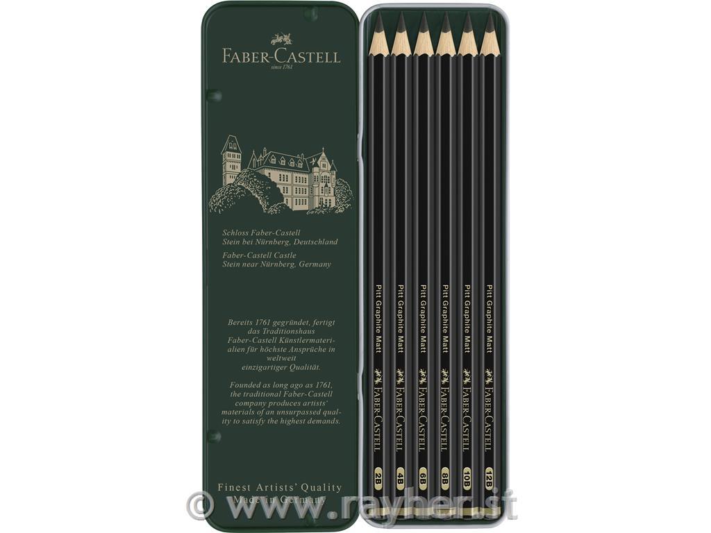 Pencils Pitt Graphite Matt set 6