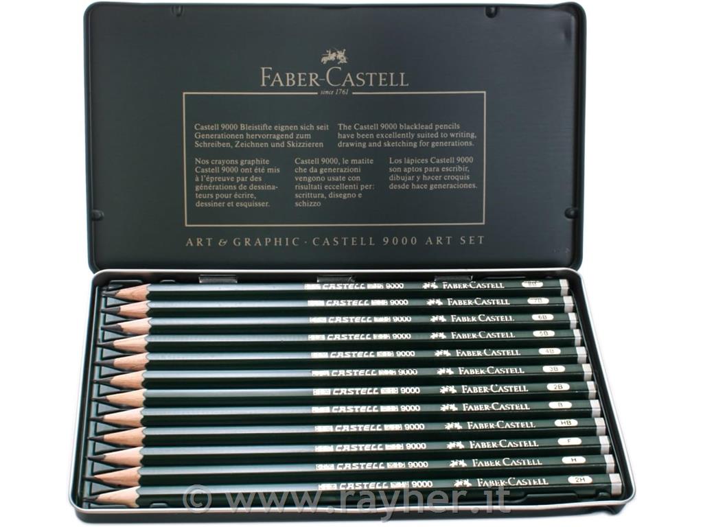 Matite Castell 9000 Art 8B-2Hset 12