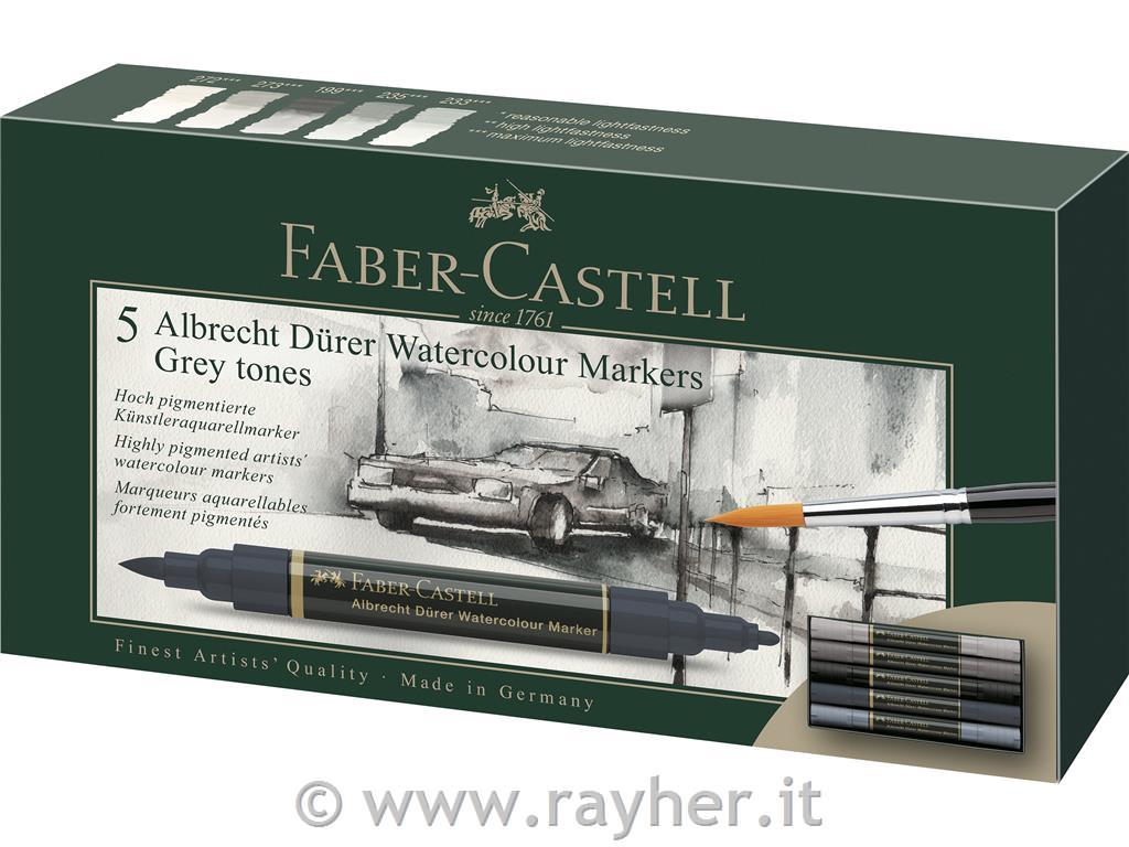 Marker Acquerellabili per artisti set 5Grey Tones