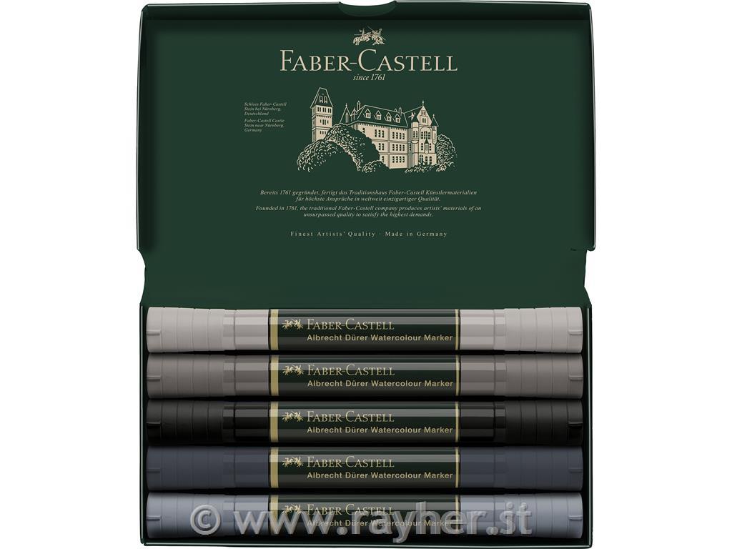 Marker Acquerellabili per artisti set 5Grey Tones