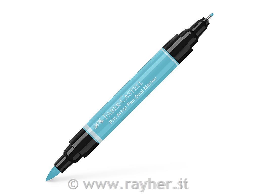 PITT Artist Pen Dual Marker 154; Light Cobalt Turquoise
