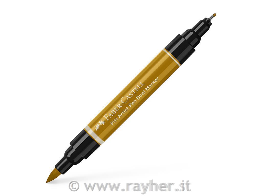 PITT Artist Pen Dual Marker 168; Green Gold