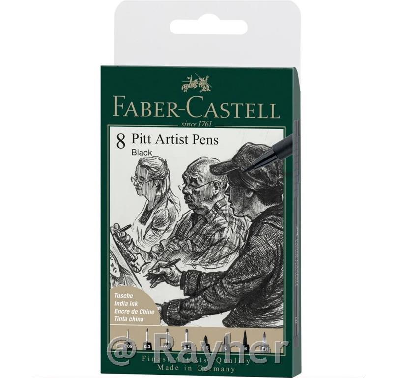 PITT Artist set 8 Black