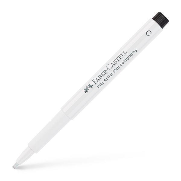 Penna Pitt Artist Pen Calligraphy bianco