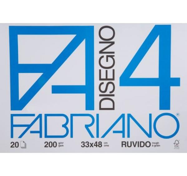 Fabriano 4 drawing pad 33x48cm 200grough 20 sheets