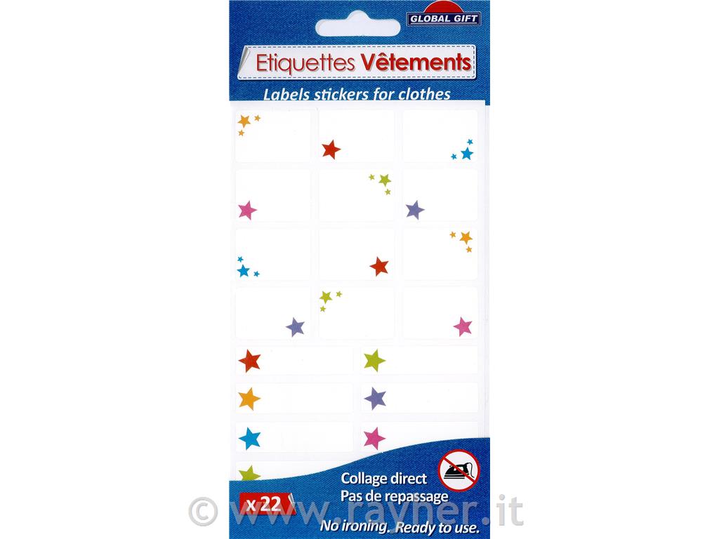 Etichette adesive per vestiti