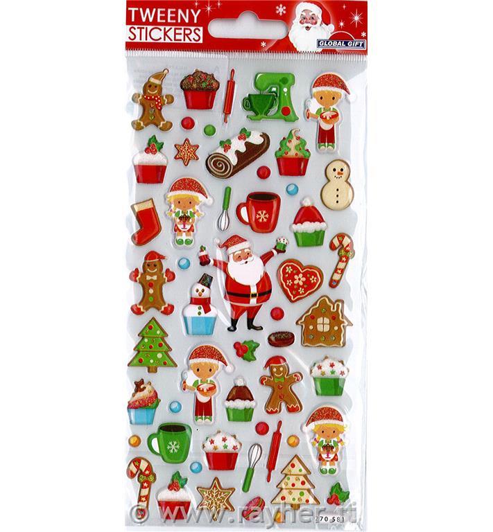 NALEPKE TWEENY 9X17.5CM 270581, Božične slaščice