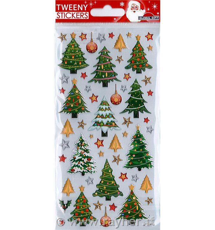 NALEPKE TWEENY 9X17.5CM 270600, BOŽIČNO DREVO