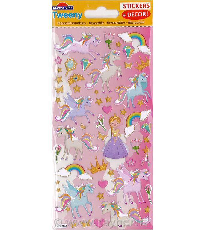 NALEPKE TWEENY Z OZADJEM 9X17.5CM 272032, PRAVLJIČNI SVET