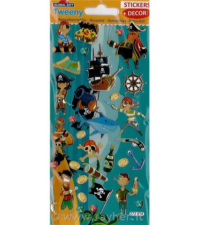 NALEPKE TWEENY Z OZADJEM 9X17.5CM 272034, GUSARJI