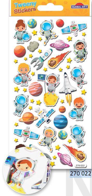 Adesivi Tweeny, 9 x 17.5 cm, Spazio