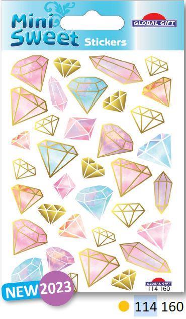 Nalepke Mini Sweet 8x12cm 114160, Diamanti