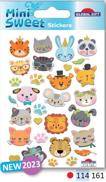 ADESIVI MINI SWEET 8X12CM, Gattini