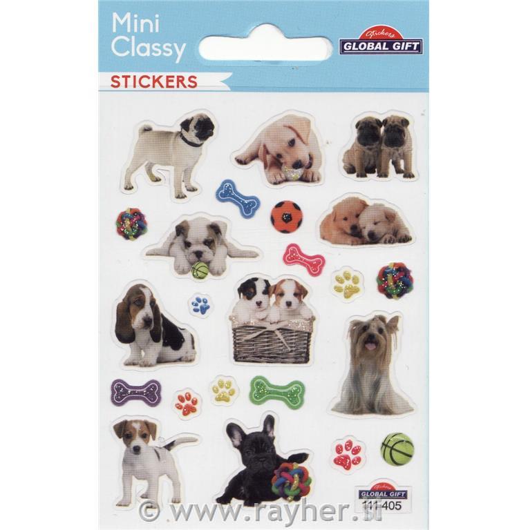 NALEPKE SB7 7.5X10CM, KUŽKI