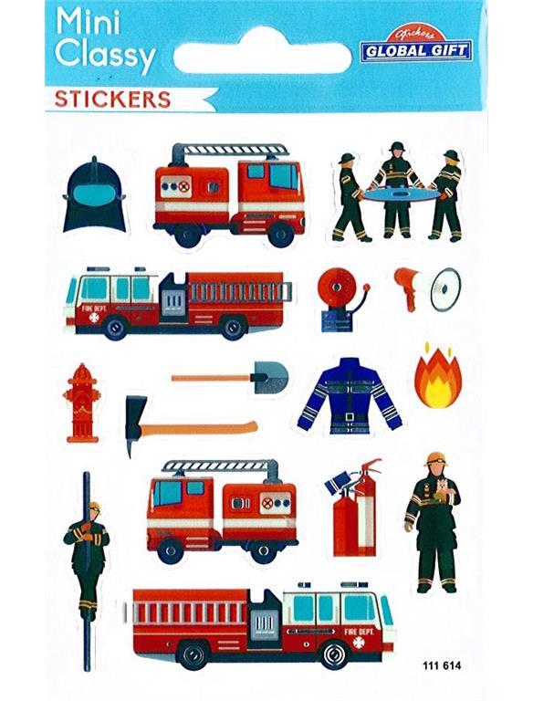 ADESIVI SB7 7.5X10CM, Pompieri