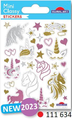 ADESIVI SB7 7.5X10CM, Unicorni