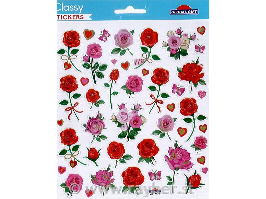 Adesivi SB15 15x17cm, Rose