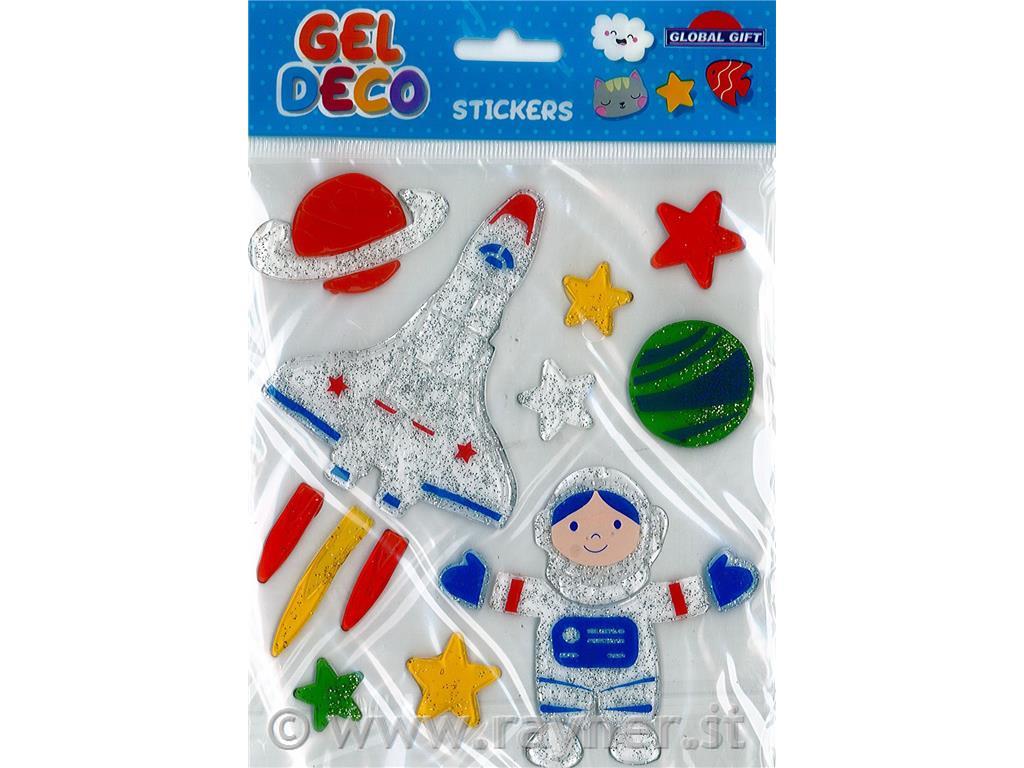 Nalepke Gel, 15x17cm 320514, V vesolje