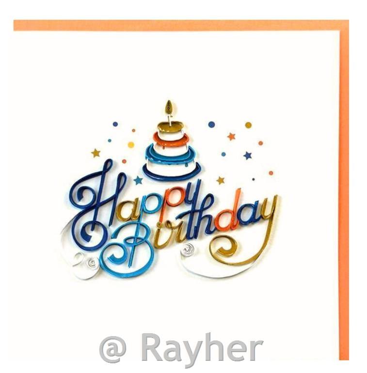 Biglietto d’auguri Petit Pétales, HappyBirthday+busta