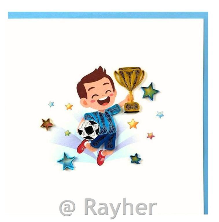 Biglietto d’auguri Petit Pétales, Calcio+busta