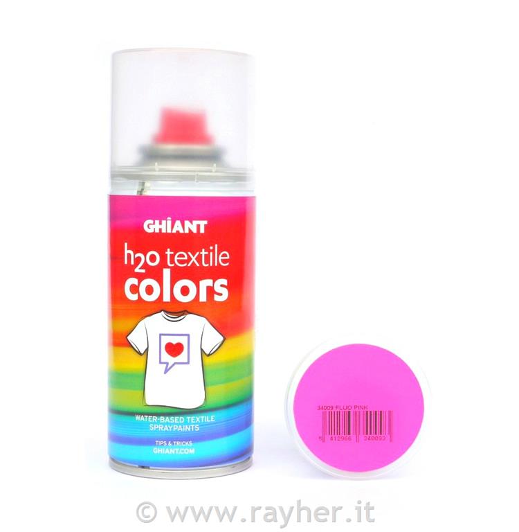 GHIANT H2O sprej za tekstil 150 ml fluo pink