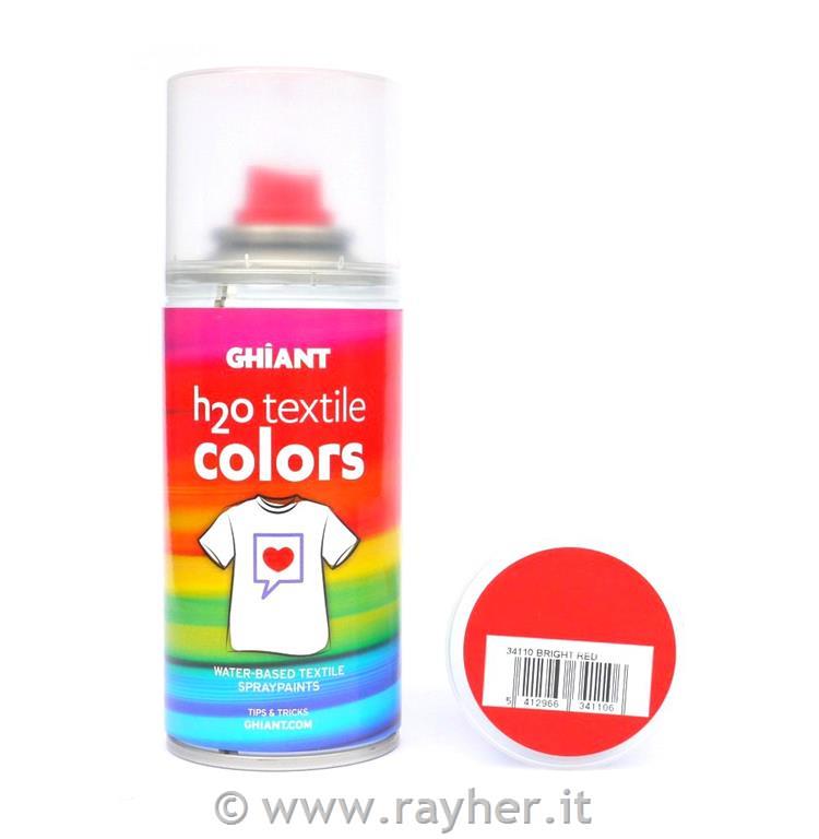 GHIANT H2O textile spray 150 ml B.RedBright Red