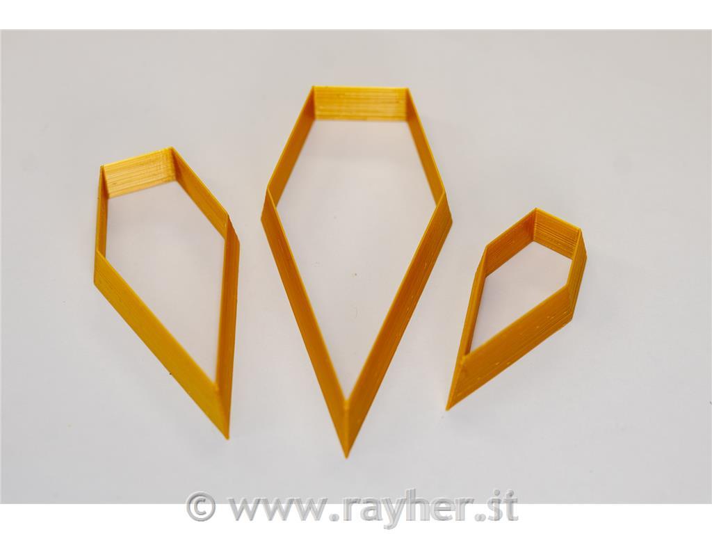 Izsekovalci diamant 43-85 mm set 3