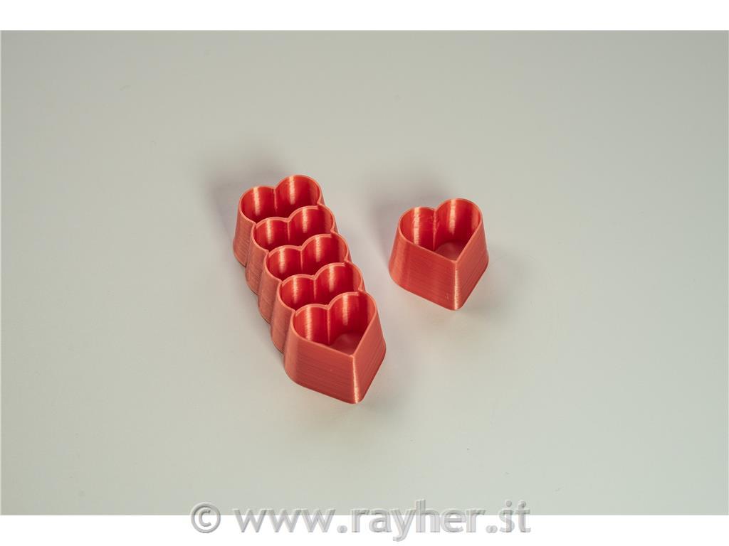 Stampi heart hoops 40 mm set 2