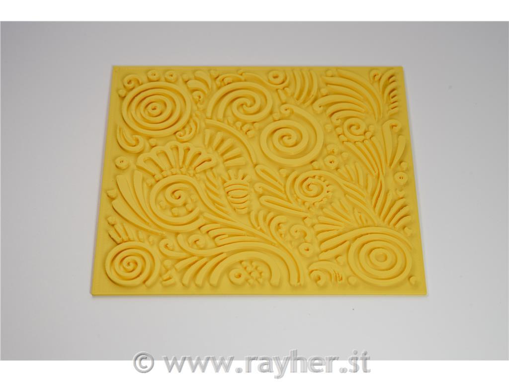Piastra testurizzata per rilievo Deb Doodles 2, 10x10cm