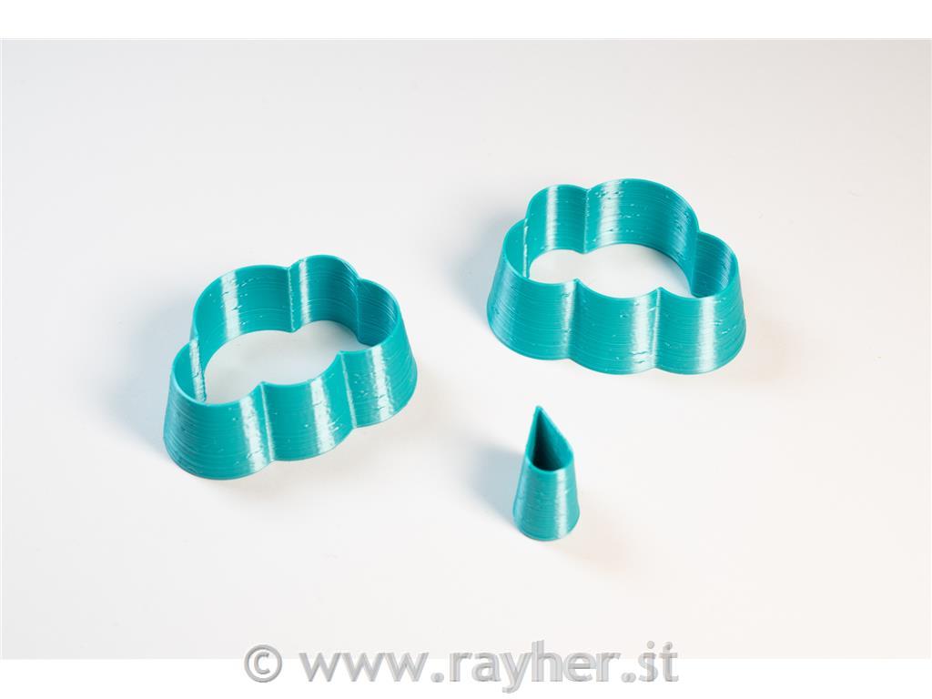 Stampi nuvola S+D 30x20 mm set 3