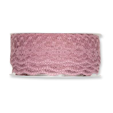 Trak čipka roža, 37 mm, metraža