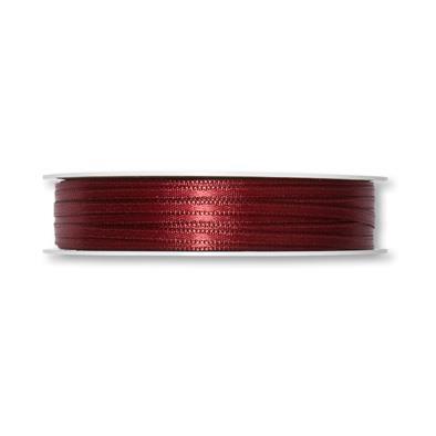 NASTRO DI RASO ROSSO SCURO, 3MM, 1M