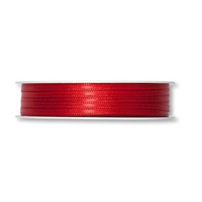 NASTRO DI RASO ROSSO, 3MM, 1M