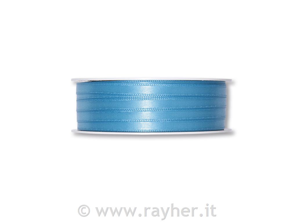 NASTRO DI RASO BLU CHIARO, 6MM, 1M
