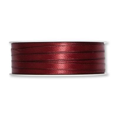 NASTRO DI RASO ROSSO SCURO, 6MM, 1M