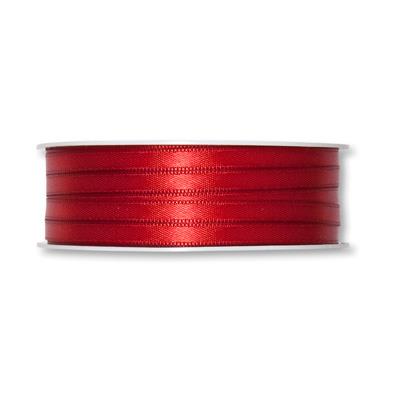 NASTRO DI RASO ROSSO, 6MM, 1M