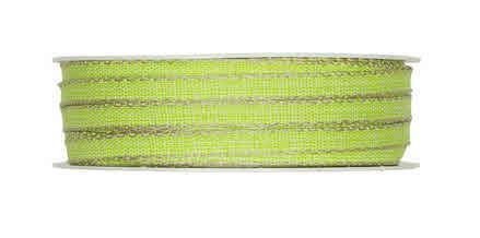 NASTRO CON ORLO CUCITO,VERDE, 7MM, 1M