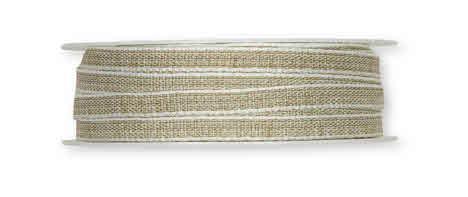 NASTRO CON ORLO CUCITO, NATURALE, 7MM, 1