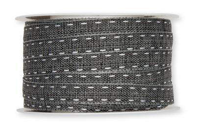 TRAK S ŠIVI, SIV/BELI ŠIVI, 12MM, 1M