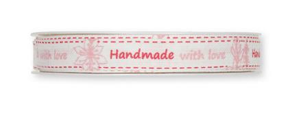 TRAK HANDMADE WITH LOVE, ROZA, 15MM, 1M