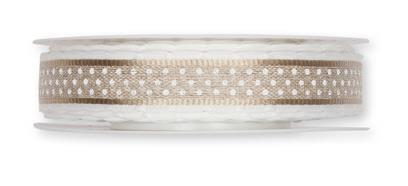 NASTRO CON PUNTI, BORDO DECO, NATURALE,