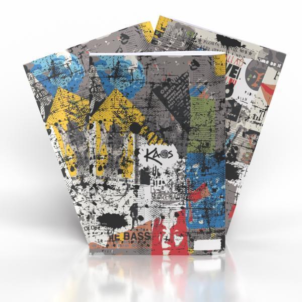 Zvezek KAOS črtni, 52-listni, 1 kos