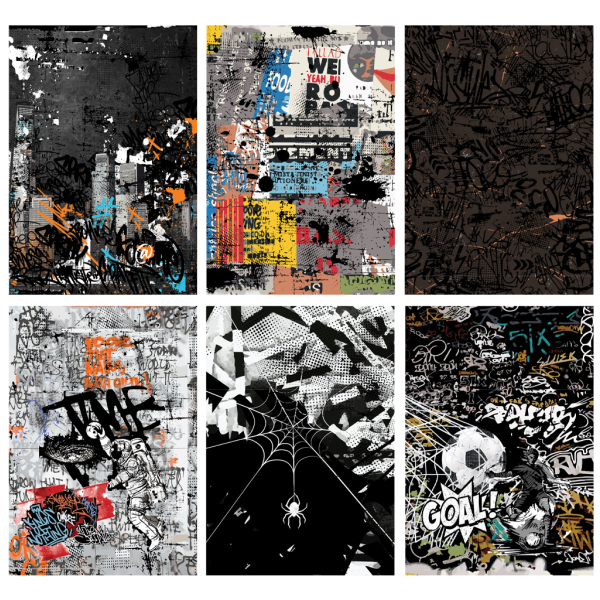 Zvezek KAOS mali karo (5x5mm), 52-listni