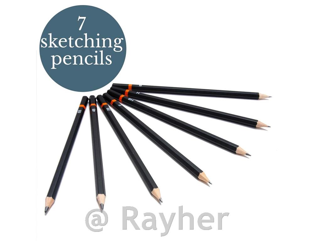 Grande set da disegno in scatola di legn