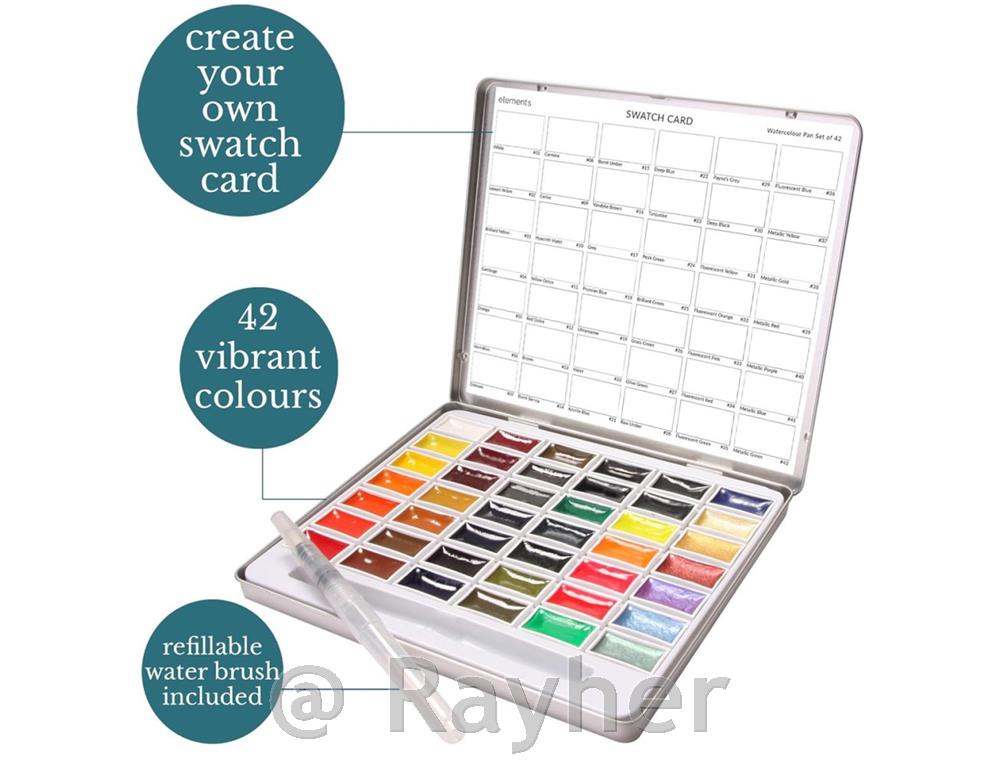 Elements 42 – grande set di colori ad acquerello