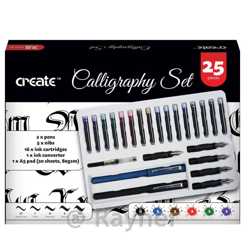 Set di calligrafia Create – 25 pezzi