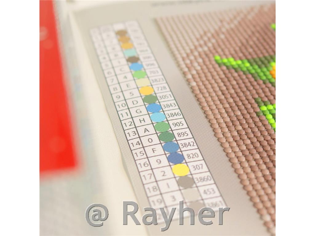 Mosaico di diamanti, The white symphony40x50 cm