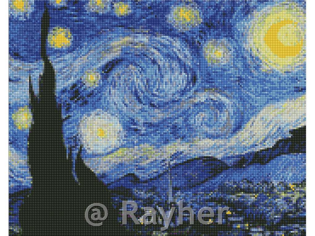 Mosaico di diamanti, Starry Night, 40x50cm